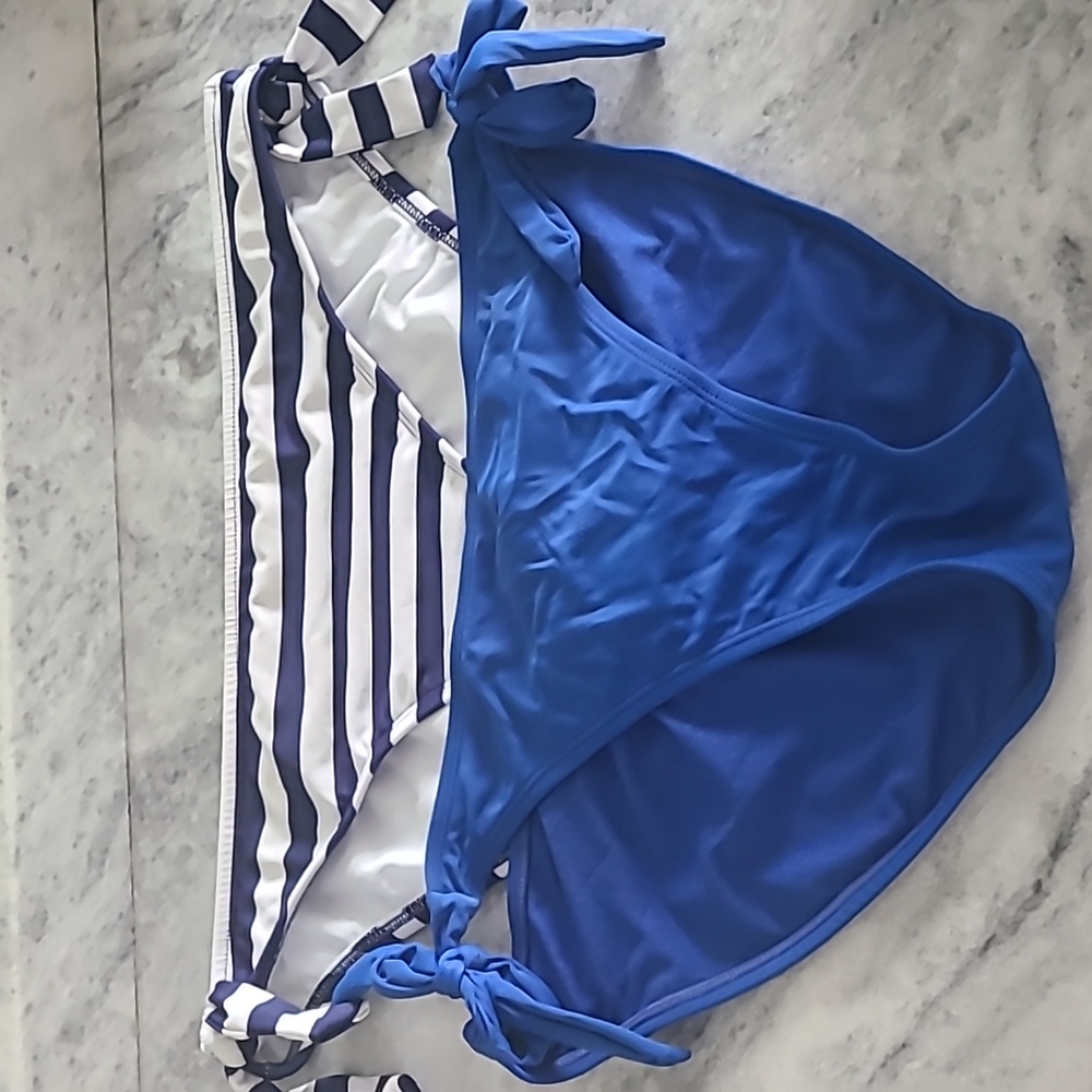 (2/$6) 2 Side Tie Bikini Bottoms Large Old Navy Massimo